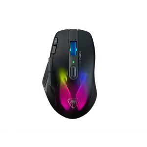 Turtle Beach Kone XP Air – Wireless Customizable Ergonomic RGB Gaming Mouse, Bluetooth, 19K DPI Optical Sensor, 100-hour Battery & Charging Dock