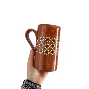 Cup with handle Barro Clay  Drinkwar Drinkware Washable Ceramic Beverage