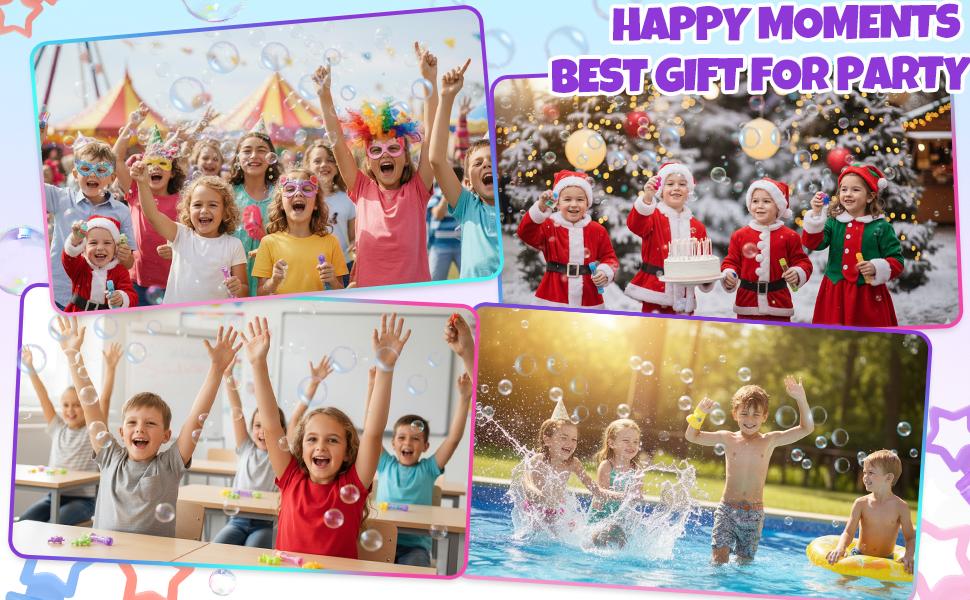 32 PCS Neon Mini Bubble Wands Party Favors for Kids, Bulk Star Bubble Wand Set, Easter Gift,Birthday Party Supplies, Classroom Prizes, Goodie Bag Stuffers, Carnival Toys for Toddlers & Boys Girls