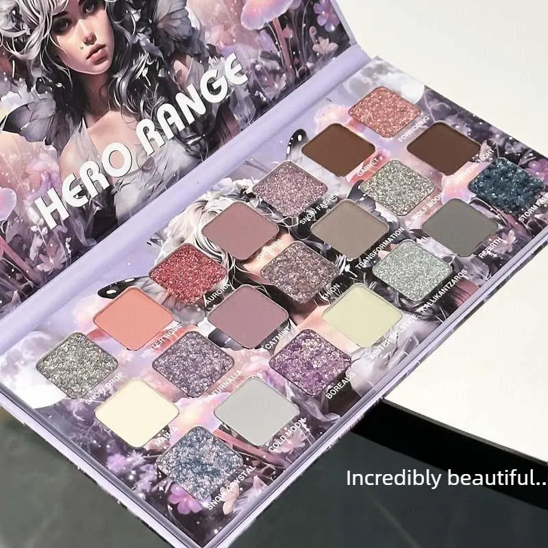 21-Color Cold Moon Eyeshadow Palette, Makeup Palette, Matte and Shimmer, Glittery, Multi-Functional Eyeshadow, Glowing Eye Palette, Highly Pigmented Palette, Hero Range, Eye Makeup Products, Eye Shadow Palettes