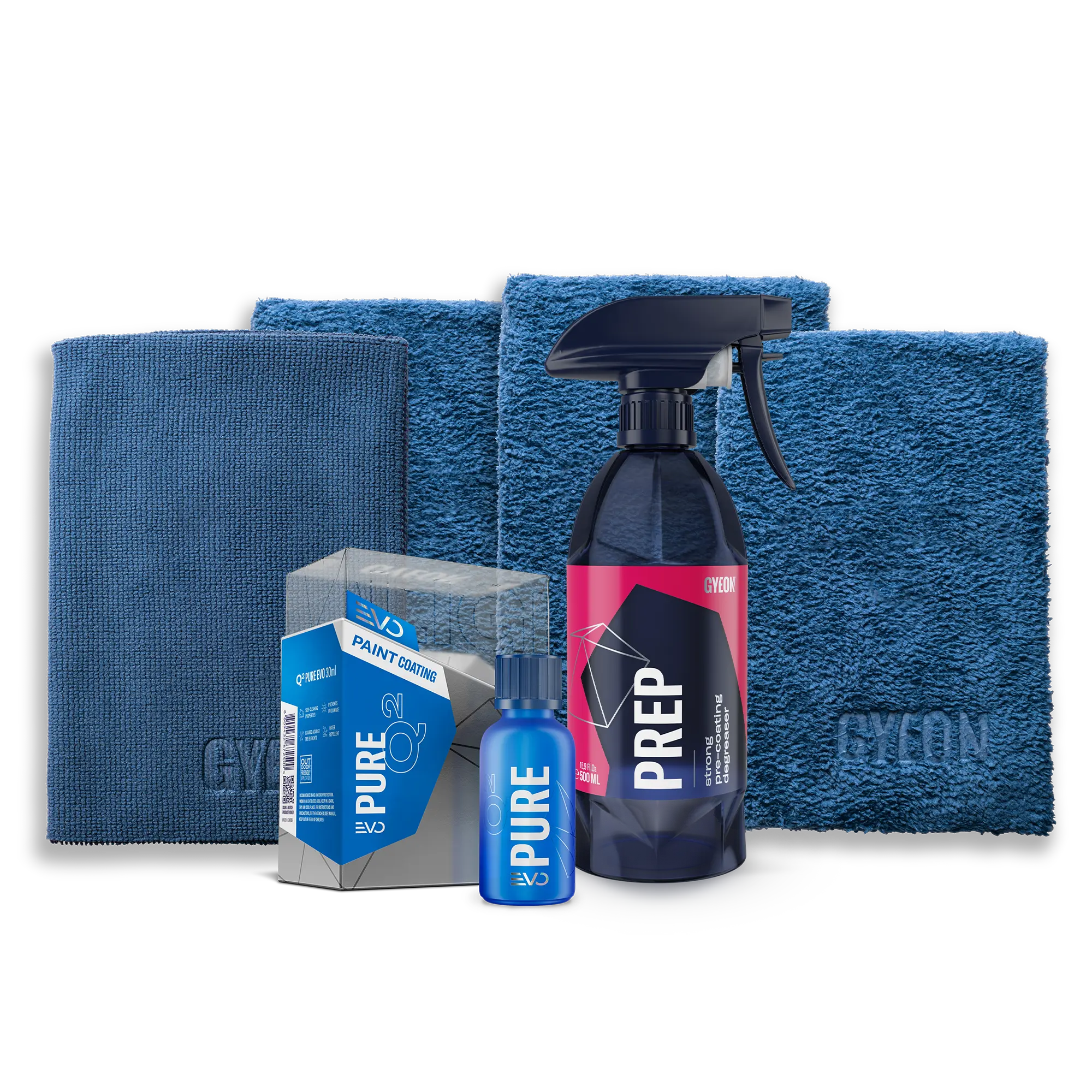 GYEON Pure EVO Ceramic Coating Kit Set - Ultra Deep Gloss, Chemical Resistant, Ceramic Coating Spray, Paint Protection Polishing & Waxing Kit for Automotive Paint Care, Paint Protection Polishing & Waxing Kits