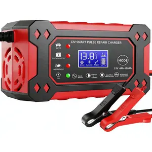 Charger,12V 6Amp Trickle Charger and Maintainer,  Fully Automatic  Charger w/Temperature Compensation,  Pulse Repair and Desulfator for Lead Acid AGM
