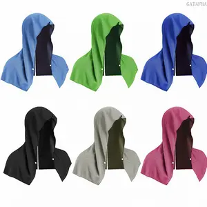 Multi‑Use U‑Shaped Hooded Cooling Towel, Quick‑Dry UV‑Protection Cold‑Feel Neck Gaiter, Lightweight Breathable Headscarf for Gym, Beach, Camping & Outdoor Sports Activities