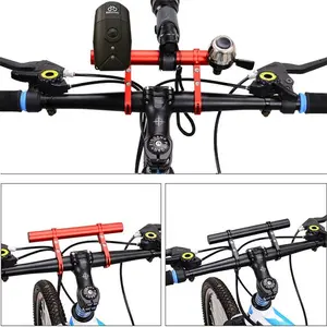30 cm Bicycle handlebar extension bracket for MTB Headlight mounting base Extended handlebar for mountain biking Backpack accessory