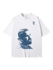 Vintage Rapper Drake Graphic T-Shirt for Men, Stylish Casual Short Sleeve Tee, Breathable Streetwear for All Seasons