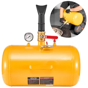 【fathersdaygift】VEVOR Air Tire Bead Seater, 10 Gal / 37.9 L, Heavy Duty Tire Bead Blaster Tool, 87-116 PSI Operating Pressure, Air Trigger Seating Inflator for ATV, Tractor, Pickup, Truck, Jeep, RV, UTV, Yellow, Tire Inflation Tool, Vehicle Tire Inflator