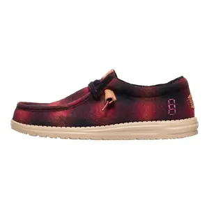 HEYDUDE Wally Cozy Plaid - Comfortable Slip on Shoes Lightweight Slip Ons Slippers