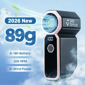 DealsforYouDays【3-Day Delivery】Joytutus AutoFan 2026 Handheld Mini Fan, 4 Wind Power USB Rechargeable Portable Fan [6-18 Working Hours] with Pocket Design 89g, Handheld Neck Desk Use, Small Personal Cooling Travel/Summer/Concerts Essentials Gifts