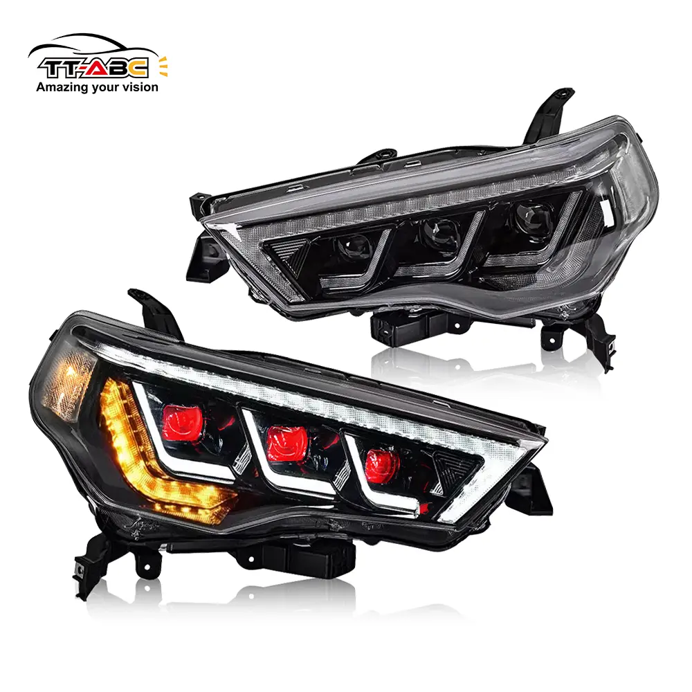 TT-ABC Devil Eyes LED Headlamps Bulbs - Handmade LED Front Lights with PC Lens, 0-5 W, for 2014-2022 Toyota 4Runner, Car, Manufacturer Warrenty
