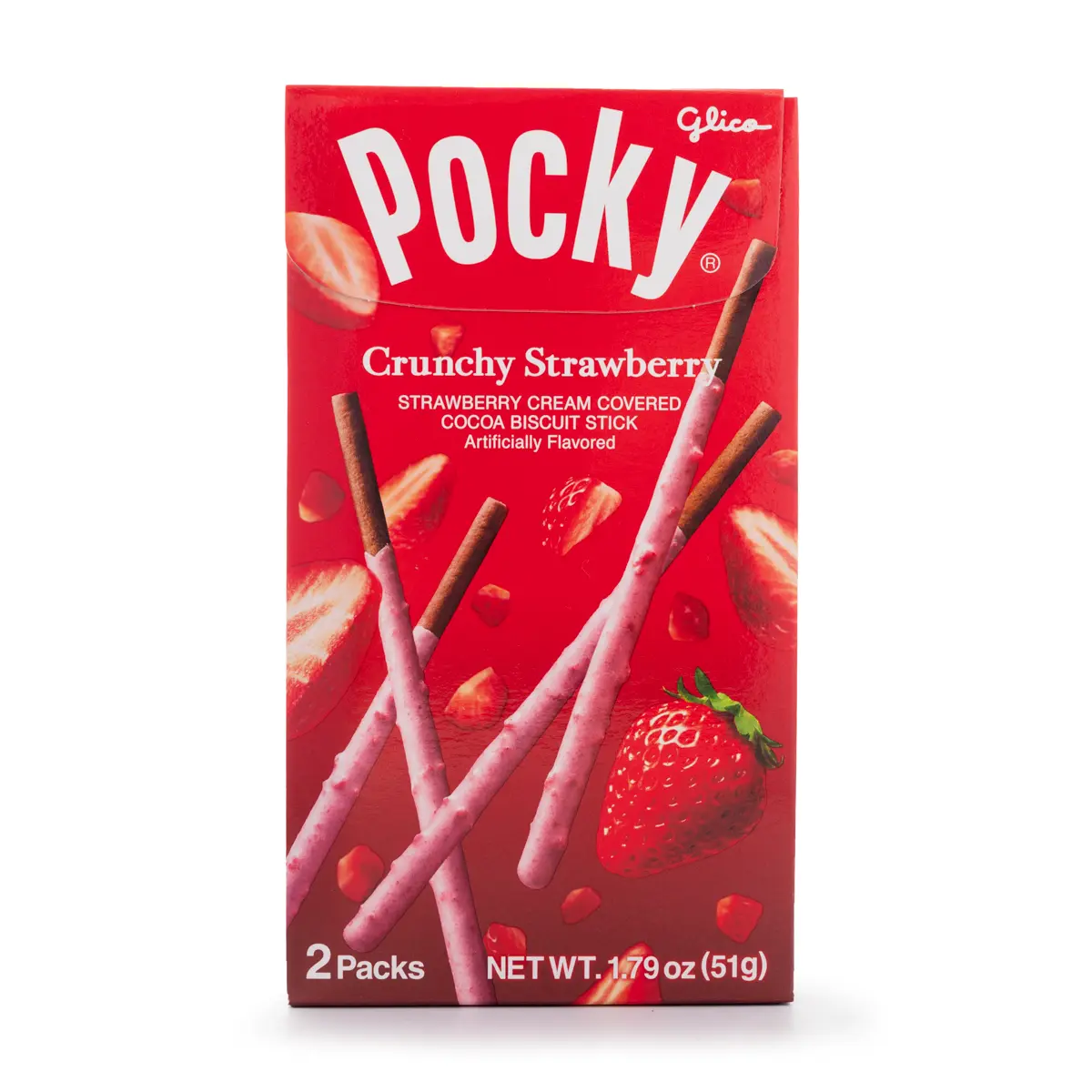 Glico Pocky Crunchy Strawberry 1.94 oz Glico Pocky Crunchy Strawberry 1.94 oz