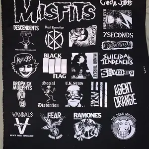 Punk patches sheet diy decoration