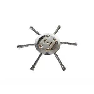 Small Lithium Battery Weed Wiper Brush, Universal Garden Grass Cutter, Fits 6-10 Inch Trimmer Blades, Rotating Steel Wire Weed Whacker Head