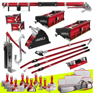 LATEST NEW Dry Wall Taping and Finishing Full Set Tools Set Level Complete Set