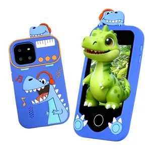 2.8-Inch Kids Learning Smartphone Toy Educational Games Dual Camera Music Player Video Recording Alarm Clock Calculator Christmas Birthday Gift for Children Ages 3-12 Includes 32GB Card Educational Learning Toy New Year Gift Childrens Camera Toy