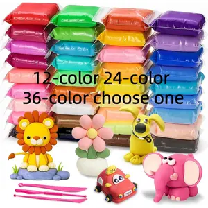 Colorful Clay 36 Colors + Accessories Set, Creative Craft Kit, Handcraft Art Kit, Perfect Holiday Gift Choice, Indoor Play Dough Toy Kit Suitable for Kids Aged 3 Years & Up