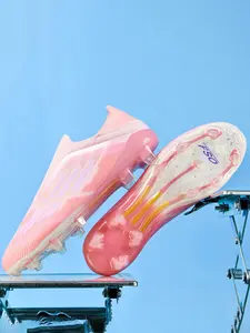 Professional Breathable Soccer Shoes Fg/ag Long Nails Artificial Grass, Anti-Slip Sporty Sneakers for All Seasons, Durable Outdoor Indoor Football Boots, Soccer Cleats