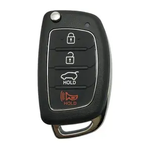4 Button Remote Keyless Entry Flip Smart Key Replacement for Hyundai Tucson 2015 - 2019 FCC ID: TQ8-RKE-4F25 IC: 55074A-RKE4F25 PN: 95430-D3010