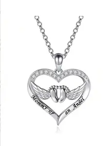 Miscarriage Necklace Loss of Pregnancy Rings  Loss Mommy of an Angel Memorial Jewelry Sympathy Gift for Women Mom (necklace miscarriage)