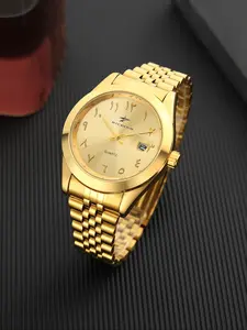 RICECGO quartz watch with chain design, dial with Arabic numerals and calendar display, a versatile and fashionable choice for business and leisure
