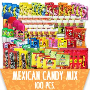 100 Piece Mexican Candy Variety Bulk Pack Individually Wrapped Dulces Mexicanos