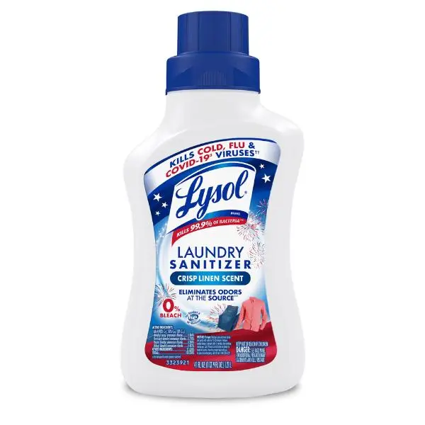 Lysol Laundry Sanitizer All Scents, 0% Bleach, 99% Bacteria & Virus Killer, Odor Eliminator for Baby & Maternity Home Care