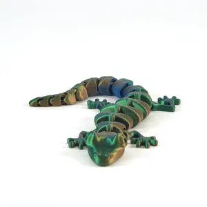 3D Printed Articulating Lizard - Home Decor Ornaments