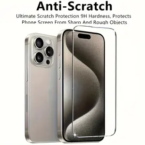 4pcs HD Tempered Glass Screen Protection for iPhone 11 12 13 14 15 16 17 Pro 13 14 15 16 17 Pro Max 17 Air 16e 14 15 16 Plus Protective Glass Film phone accessories