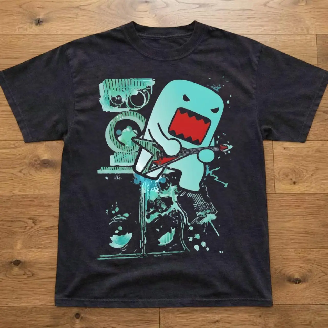 Funny Monster Guitarist T-Shirt, Retro Cartoon Graphic Tee, Rock Music Graphic Shirt, Cool Monster Apparel, Alternative Streetwear, Unisex Gift