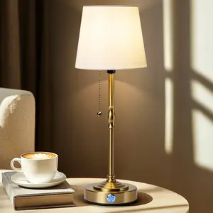 Outdoor Cordless Table Lamp IP65 Waterproof 4500mAh 3 Color Dimmable Touch Bedside Desk Lamps LED Night Light for Shower Bathroom Patio Camping Restaurant Bedroom Home Halloween Christmas Falldecor Lighting Rechargeable