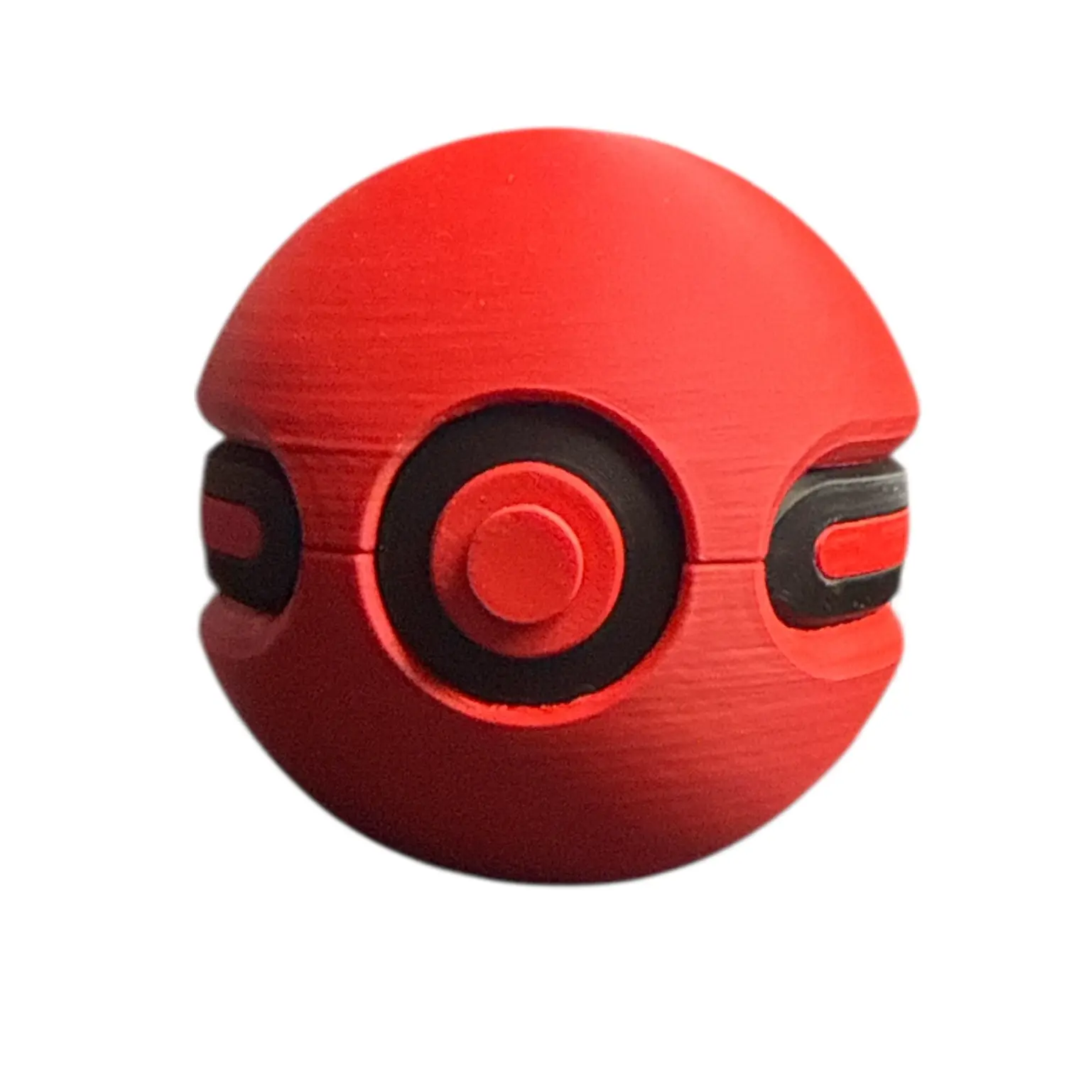 3D Printed Cherish Ball-Inspired Poke Ball Collectible Statue, Home Decor Accent with Slight Variations, Textured Finish, Minimal Defects
