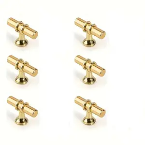 6-Piece Set Modern Luxury Plastic Handle Door Knob, European Style Door Hardware for Home Office Cabinets/closets/dressers, Cabinet Accessories