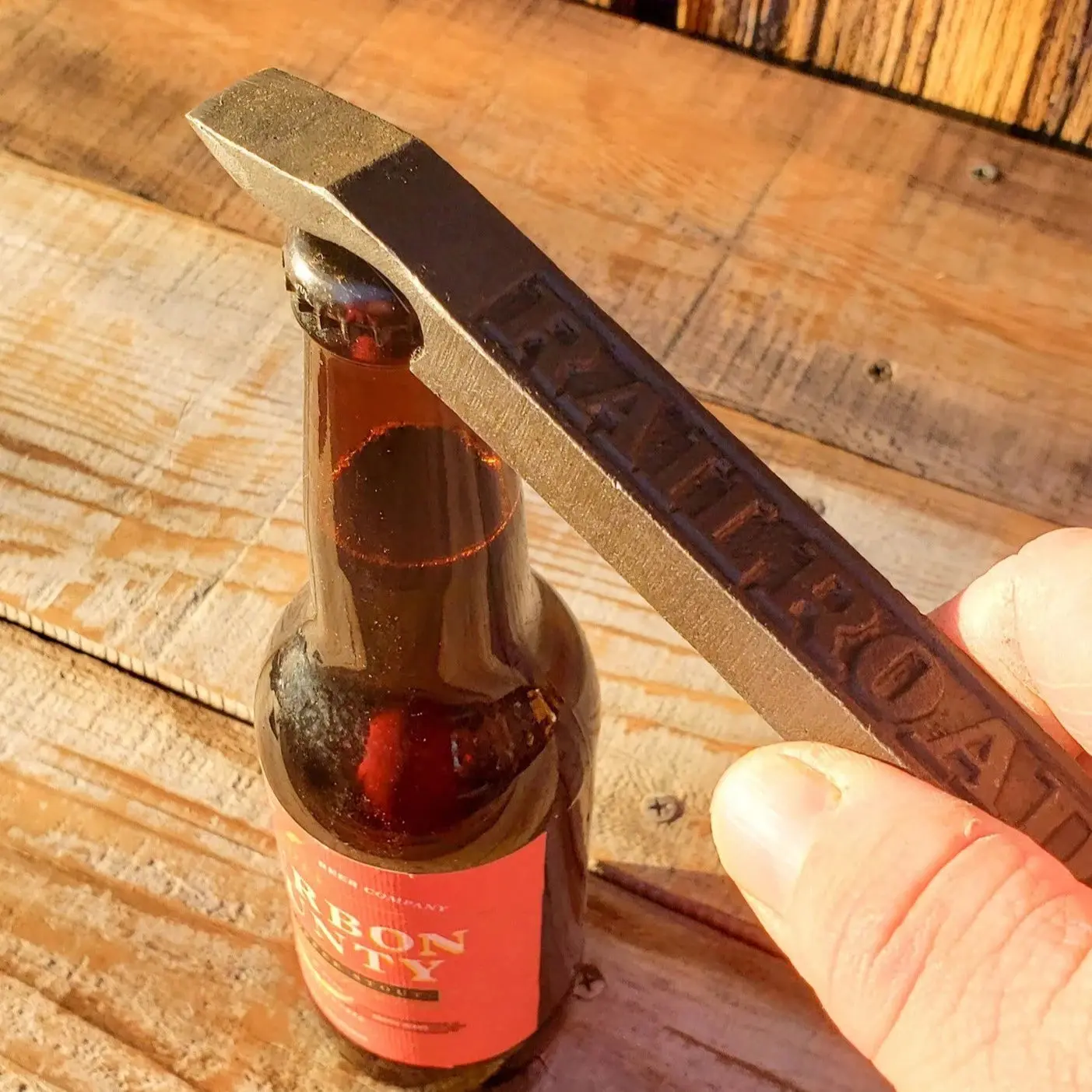 Railroad Spike Cast Iron Bottle Opener