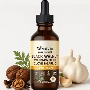 Black Walnut Wormwood Tincture – Rapid Gut Cleanse & Digestive Health with Oregano Garlic & Berberine, 10:1 Ultra-Concentrated Liposomal Delivery (98% Absorption), Alcohol-Free Gut-Friendly