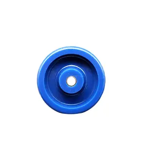 4" x 1.25" Solid Polyurethane Wheel Only - 3/8" Bore - 400 lbs Capacity per Wheel  -  Service Caster Brand