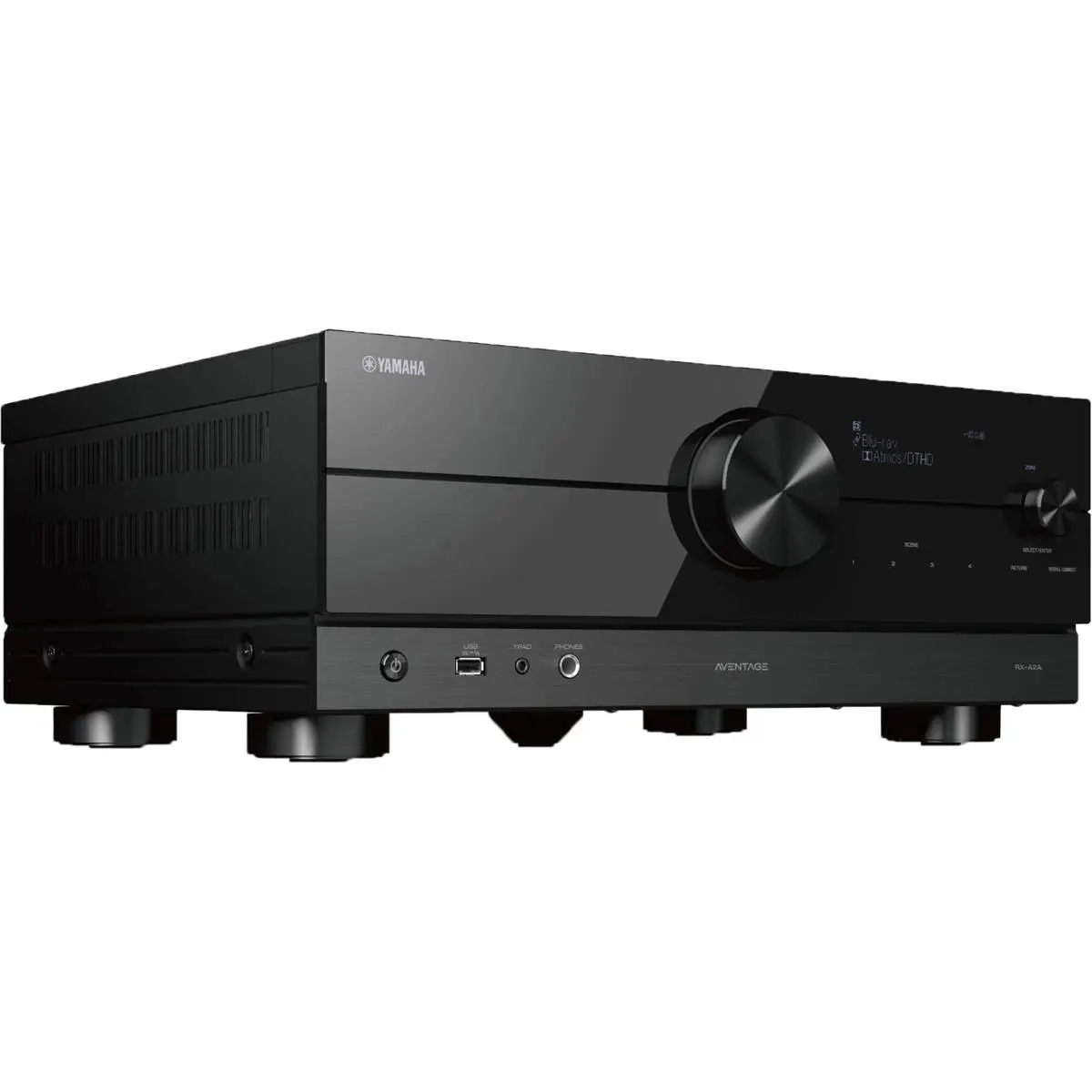 Yamaha AVENTAGE RX-A2A 7.2-Channel AV Receiver - Black, Wireless Audio, MusicCast, Wi-Fi, Streaming Apps