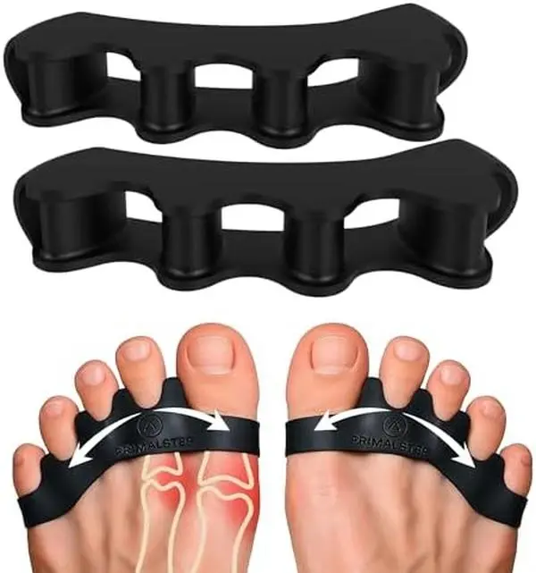 Toe Separators, Spreaders, Spacers, S/M | Straightener to Correct Toes for Men and Women, Bunion Corrector, Plantar Fasciitis and Athletic Mobility