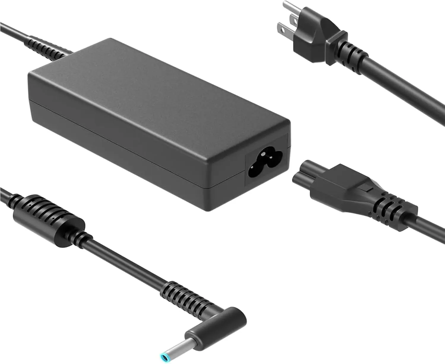 45W Laptop Charger for HP Pavilion Envy Elitebook Spectre Stream Chromebook, 19.5V 2.31A AC Adapter with Blue Tip Connector, Compatible 741727-001, 6FT Replacement Power Supply Cord.