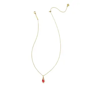 Kendra Scott Jesse Pendant Necklace - Rose Dichroic Glass