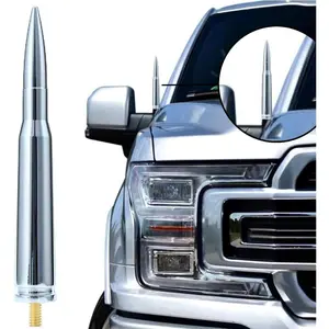 Truck Accessories Bullet Antenna Black Billet Aluminum Bullet Antenna Mast with Premium Copper Hardware, Heavy Duty Replacement for Classic Pickup Trucks