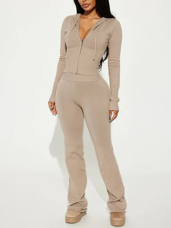 Lena Sweater Pant Set - Oatmeal
