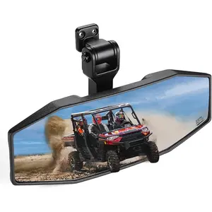 Rear View Mirror Tool free Adjustable Compatible With Polaris Ranger 1000,XP 900,500,570 / Crew Rearview Mirrors Accessories Wide View Convex Rear Mirror Replace 2879969