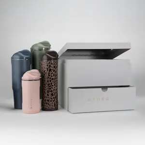 HydroJug Ease2o PR Box Gift Set, 4 Insulated Water Bottles with Dual-Function Lids