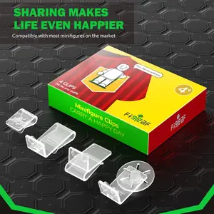 Figleaf Minifigure Clips Set - Innovative Building Block & Fashion Clips for Minifigure Collectors, Classic & Novelty Toys, Ideal for Education and Display, Role-Play