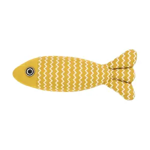 Cat Teaser Wand with Catnip Fish Toy Interactive Kitten Chew Play Simulated Plush Puppy Gift Surprise Pet Stuff