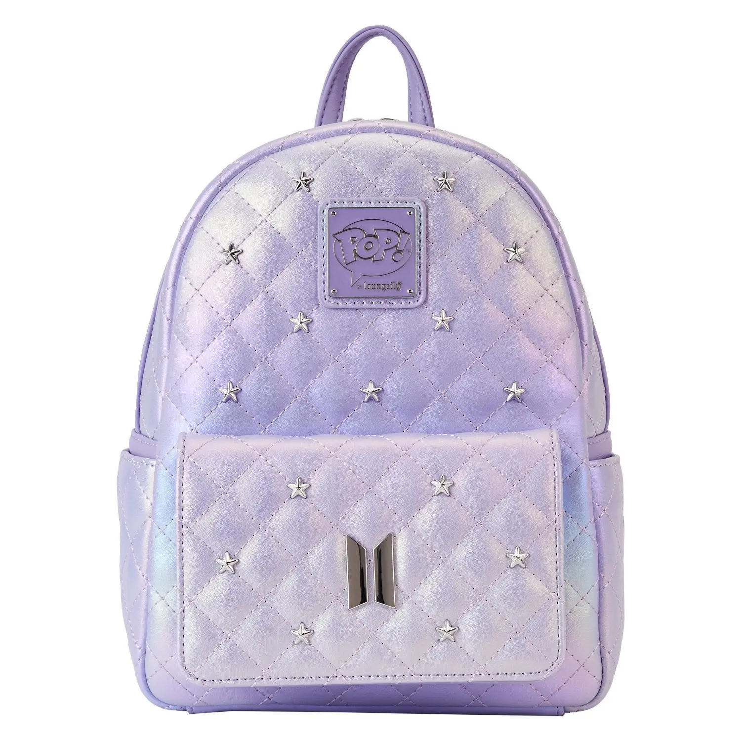 Funko Pop! By Loungefly BTS Logo Iridescent Purple Mini Backpack Funko Pop! By Loungefly BTS Logo Iridescent Purple Mini Backpack