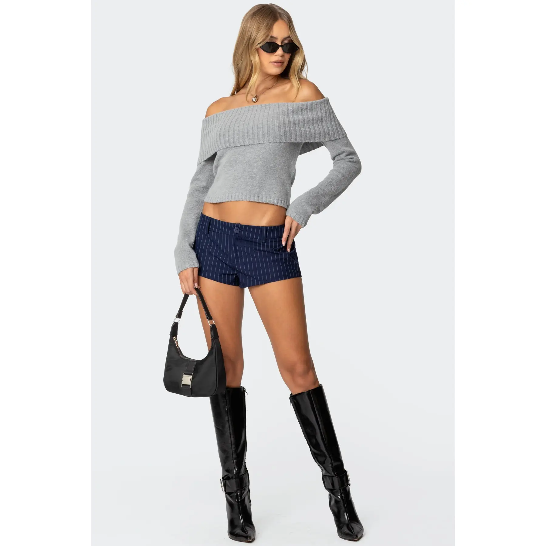 Harrison Pinstripe Micro Shorts