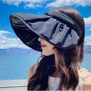2 PCS UPF 50+ Sports & Outdoor Sun Visor Hats - Large Curved Brim, Shell-Shaped Design, Lightweight Comfort, Blocks Harmful UV Rays for Face, Neck, Scalp Sunburn Protection