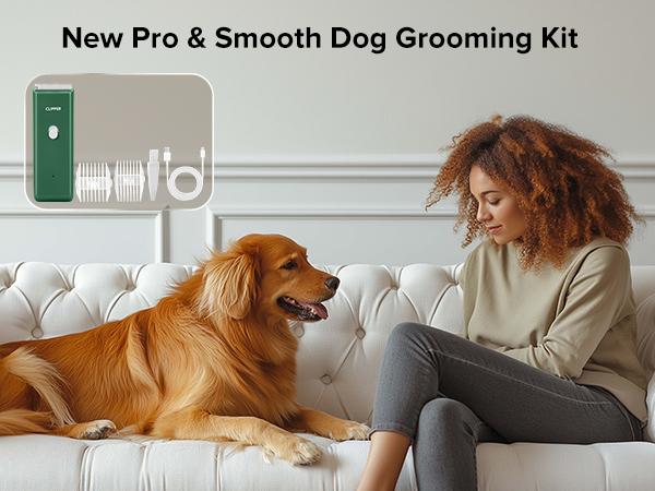 Pet Clippers for Dog Hair Grooming Low Noise, Rechargeable Cordless Cat Shaver with Ceramic Blade,Portable Pet Hair Trimmer for Matted & Long Hair