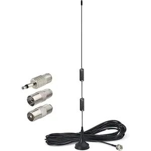 FM Radio Antenna Magnetic Base for Pioneer Onkyo Yamaha Marantz Sherwood Indoor Digital HD FM Radio Bluetooth Home Stereo Receiver AV Audio Video Home Theater Receiver Tuner