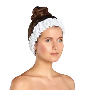 Scalpmaster Elasticized Spa Headband / White